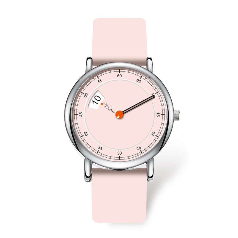 Montre minimaliste ultra-fine unisexe, mouvement à quartz